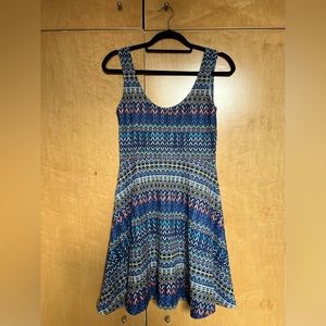 Multi-Color Patterned Dress | Angie | Size L